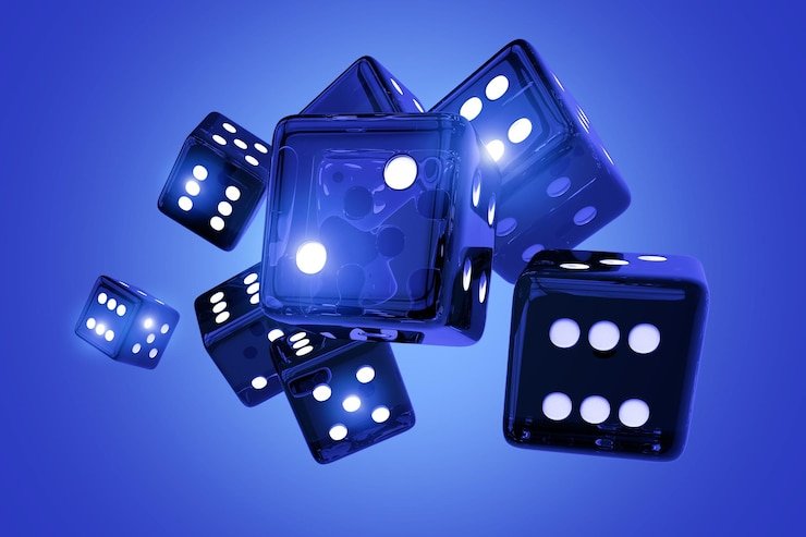 Meja Bandar Poker dengan dealer dan pemain di hunian138