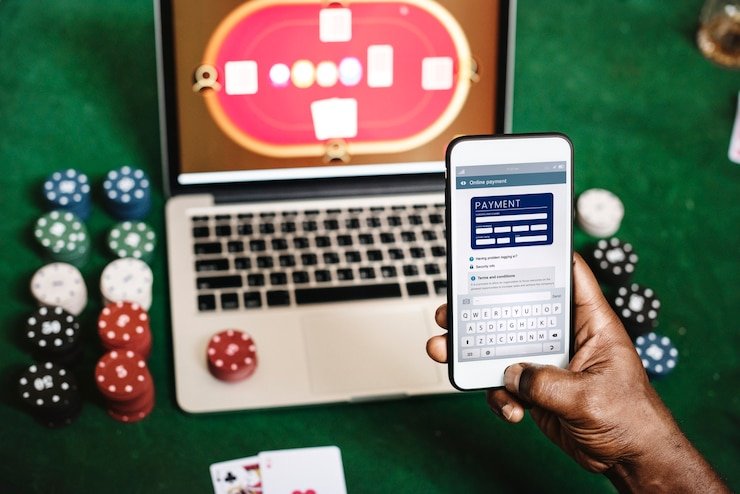 Antarmuka meja permainan langsung Pretty Gaming dengan dealer dan pemain di hunian138